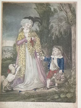 Item #16-6041 Spring and Summer. First edition of the colour mezzotints. Haines, Son, John Haines