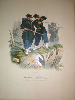 Item #16-6177 Armée Suisse. Types Militaires. Dessinés par Ch. Perron. (aka Types militaires...