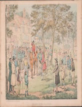 Item #16-6286 The Meet of the Owl Hounds. First edition of the etching. Henry Thomas Alken, after Wildrake.