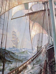 Item #16-6363 Decks Awash . (Aboard the Cutty Sark - The Great Tea Race). Signed. First edition...