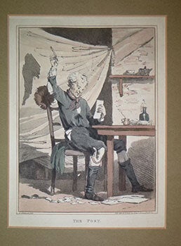 Item #16-6438 The Poet. First edition of the aquatint. John Augustus Atkinson