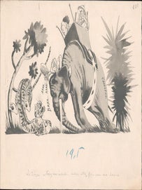 Item #16-6449 "Le Tigre: 'Taissez-vous imbécile, vous allez faire peur aux dames'." Original...