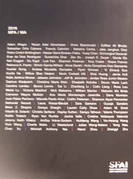 Item #17-0003 2016 MFA / MA. San Francisco Art Institute