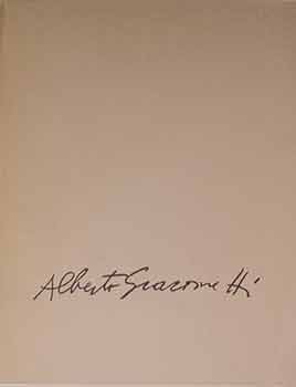 Item #17-1199 Alberto Giacometti: Vivant cendres, innommees. Alberto Giacometti