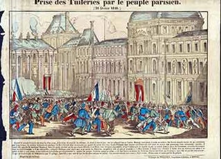 Item #17-1495 Prise des Tuileries par le peuple parisien (24 février 1848). (Capture of the...