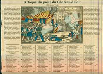 Item #17-1496 Attaque du poste du Château-d'Eau (24 février 1848). (Attack on the Château-d'Eau substation February 24, 1848). 19th Century French Artist.