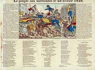 Item #17-1499 Le peuple aux barricades le 23 février 1848. (The people at the barricades on...