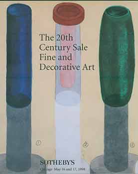 Item #17-2115 The 20th Century Sale: Fine and Decorative Art. May 16 and 17, 1998. Lots 210-560. Sotheby’s Chicago.