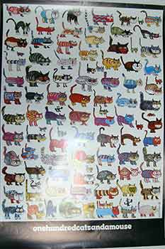 Item #17-2559 One Hundred Cats and a Mouse. (Poster). 20th Century American Artist