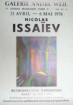 Item #17-2633 Nicolas Issaiev : Retrospective Exposition 21 Avril - 6 Mai 1976. (Poster). Nicolas Issaiev.