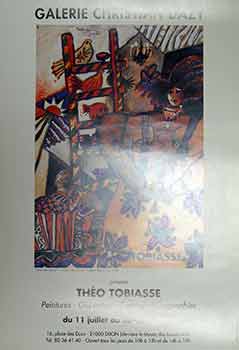 Item #17-2637 Theo Tobiasse : du 11 Juillet au 30 Août 1992 (Poster). Theo Tobiasse.