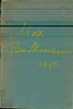 Item #17-2743 Max Beckmann 1948. (Retrospective exhibition organized by City Art Museum of St....