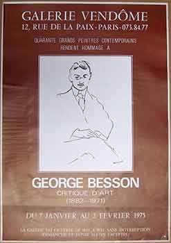 Item #17-2814 George Besson Critique d’Art (1882 - 1971): 7 Janvier au 2 Fevrier 1975....