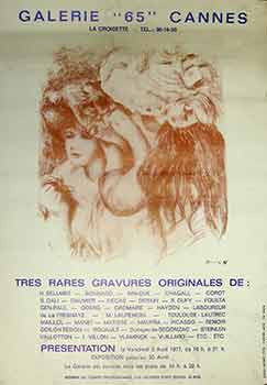 Item #17-2827 Tres Rares Gravures Originales : 8 Avril au 30 Avril 1977. (Poster). Renon.