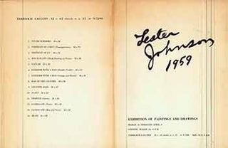 Item #17-2931 Lester Johnson, 1959 : Exhibition of Paintings and Drawings. (Catalog of an...