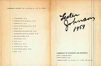 Item #17-2931 Lester Johnson, 1959 : Exhibition of Paintings and Drawings. (Catalog of an exhibition held March 16 - April 4, 1959, Zabriskie Gallery.). Lester Johnson, Zabriskie Gallery.