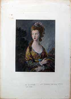 Item #17-2974 The Honorable Mrs. Graham 1757-1792, nee Mary Cathcork. (Hand colored gravure)....