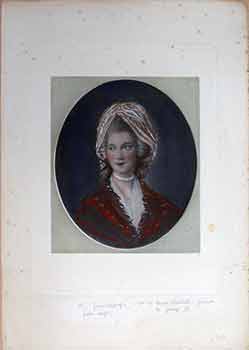 Item #17-2975 Queen Charlotte, wife of George III. (Hand colored gravure). Thomas Gainsborough