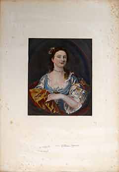 Item #17-2982 Mrs. William James. (Hand colored gravure). William Hogarth.