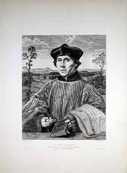 Item #17-3016 Etienne Gardiner. (B&W engraving). Hans Holbein, Eugene Gaujean, Artist, Engraver