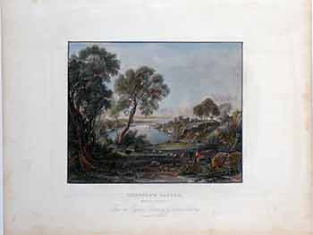 Item #17-3020 Chepstov Castle Monmouthshire. (Color engraving). Copley Fielding, A. H. Payne, Artist, Engraver.