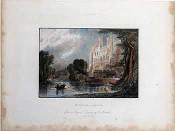 Item #17-3021 Warwick Castle. (Color engraving). C. Marshall, S. Lacey, Artist, Engraver.