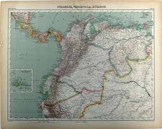Item #17-3052 Colombie, Venezuela, Ecuador. Victor Huot, E. Delaune, Artist, Engraver