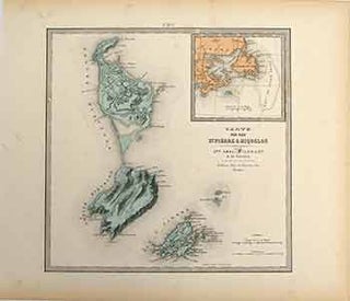 Item #17-3071 Carte des Iles St. Pierre & Miquelon. Abel Pilon, A. Le Vasseur, Artist