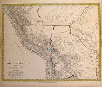 Item #17-3075 South America : Bolivia and Peru with a part of Brazil. J, Walker, Artist.