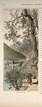 Item #17-3142 Torno, Lake of Como. (Color engraving). 19th Century Italian Artist
