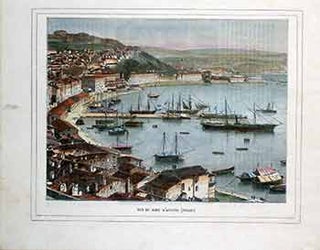 Item #17-3162 Vue du Port D’Ancône (Italie). (Color engraving). 19th Century Italian Artist