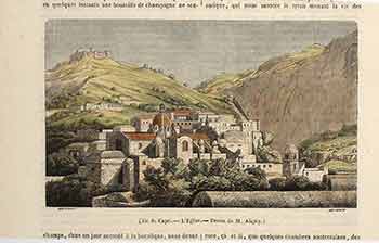 M. Aligny - Ile de Capri - L'glise. (Color Engraving)