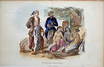 Item #17-3198 Marchand D’Esclaves : a Timor (Malais). (Hand colored engraving). 19th Century European Artist.