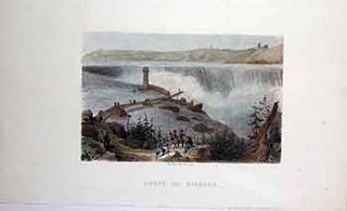Item #17-3220 Chute du Niagara. (Color engraving). Chaillot, Artist and Engraver
