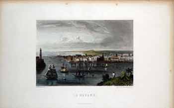Item #17-3222 La Havane. (Color engraving). Ed. Wuillmann, Furne, Engraver.