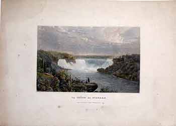 Item #17-3248 La Chute du Niagara. (Color engraving). 19th Century European Artist.