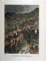 Item #17-3255 Vue de Central City (Colorado). (Color engraving). Sabatier, Artist