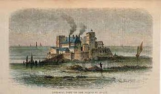 Item #17-3299 Imperial Fort on the Island of Pi Lee. 19th Century European Artist