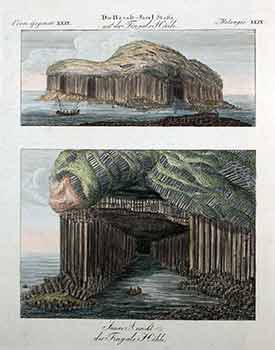 Item #17-3302 Die Basalt-Insel Staffa mit der Fingals Hohle. Innere Ansicht der Fingals Hohle....