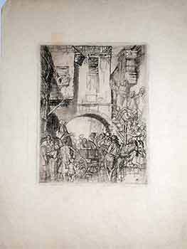 Item #17-3306 19th century village scene. 19th Century French Artist