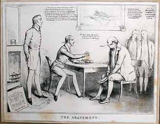 Item #17-3366 The Abatement (Arthur Wellesley, 1st Duke of Wellington; Henry Goulburn; John Bull;...