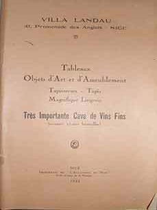 Item #17-3455 Catalogue des Beaux Meubles Anciens et Modernes Tapisseries Anciennes, Tableaux et...