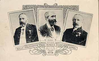 Item #17-3543 Sully - Prudhomme, Heredia, Sorel. Léopold-Émile Reutlinger, Louis Eugène Pirou, 1863–1937, 1841 – 1909, Photo.