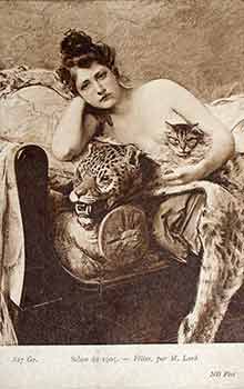 Item #17-3583 Salon de 1905 - Felins, par M. Lard. 20th Century French Artist
