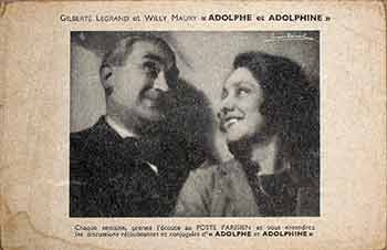 Item #17-3584 Gilberte Legrand et Willy Maury : Adolphe et Adolphine. 20th Century French Photographer.