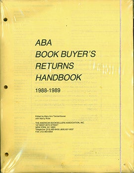 Item #17-3666 ABA Book Buyer's Returns Handbook 1988-1989. Mary Ann Tennenhouse, Marcy Ross