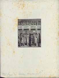Item #17-3677 Foyer du Théâtre Montansier. (B&W engraving). 18th Century French Artist