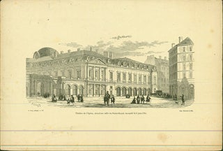 Item #17-3679 Theatre de l’Opera, deuxieme salla du Palais-Royal, incendie le 8 juin 1781. (B&W...