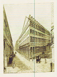 Item #17-3693 L'Opera, reduction d'une image d'optique. (B&W engraving). 18th Century French Artist