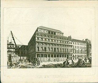 Item #17-3697 Chateau de la Republique. (B&W engraving). 18th Century French Artist